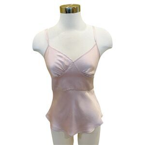 Y2K Express Design Studio Pink Silk Cami Sz XS/S